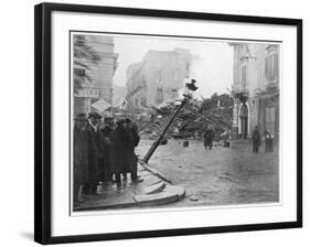 Messina, Sicily Street Scene after the 'Quake-null-Framed Photographic Print