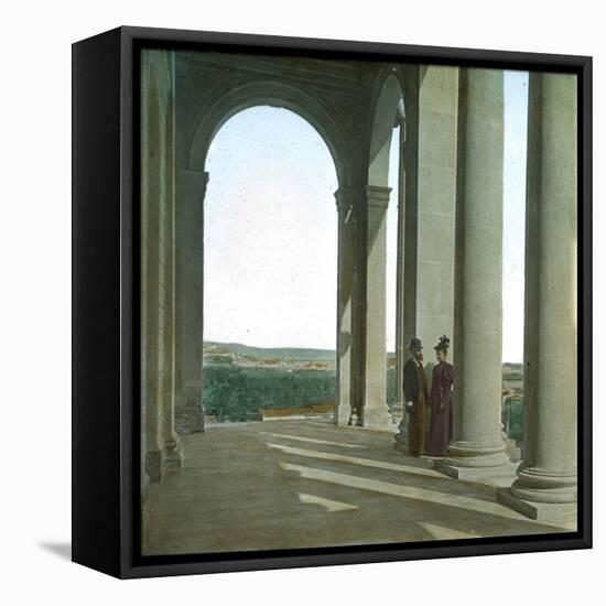Messina (Sicily), the Cemetery-Leon, Levy et Fils-Framed Stretched Canvas