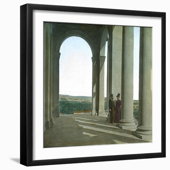 Messina (Sicily), the Cemetery-Leon, Levy et Fils-Framed Photographic Print