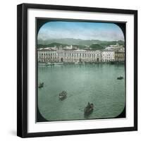 Messina (Sicily), the City Seen from the Port-Leon, Levy et Fils-Framed Photographic Print