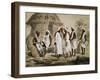 Messoah Shopkeepers in Abyssinia Deal with Bagnans, Engraving from Drawing by Jean Vignaud-null-Framed Giclee Print
