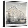 Messrs J&R Morley's Warehouses, Corner of Milk Street and Gresham Street, London, C1840-Martin & Hood-Framed Stretched Canvas