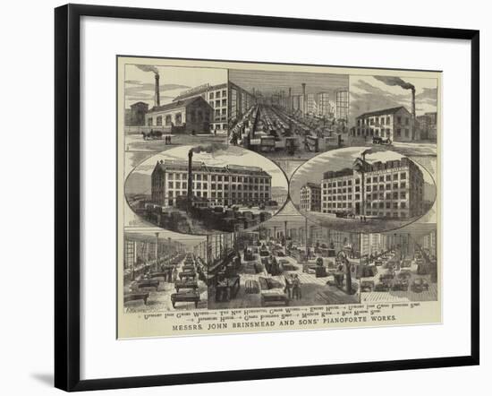 Messrs John Brinsmead and Sons' Pianoforte Works-Frank Watkins-Framed Giclee Print