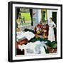 "Messy Room, Neat Boys", October 22, 1955-George Hughes-Framed Giclee Print