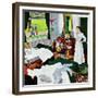 "Messy Room, Neat Boys", October 22, 1955-George Hughes-Framed Giclee Print