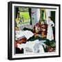 "Messy Room, Neat Boys", October 22, 1955-George Hughes-Framed Giclee Print