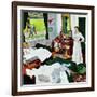 "Messy Room, Neat Boys", October 22, 1955-George Hughes-Framed Giclee Print