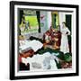 "Messy Room, Neat Boys", October 22, 1955-George Hughes-Framed Giclee Print