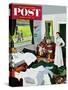 "Messy Room, Neat Boys" Saturday Evening Post Cover, October 22, 1955-George Hughes-Stretched Canvas