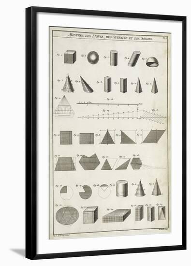 Mesures des Lignes-Chris Dunker-Framed Giclee Print