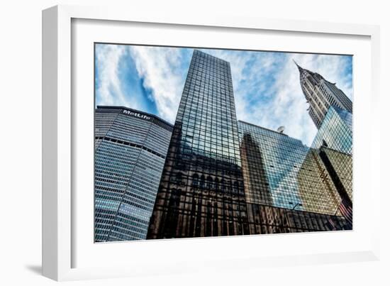 Met Life and Chrysler Buildings, New York City-Sabine Jacobs-Framed Photographic Print