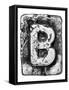 Metal Alloy Alphabet Letter B-donatas1205-Framed Stretched Canvas