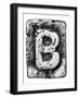 Metal Alloy Alphabet Letter B-donatas1205-Framed Art Print