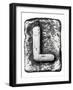 Metal Alloy Alphabet Letter L-donatas1205-Framed Art Print