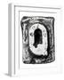 Metal Alloy Alphabet Letter Q-donatas1205-Framed Art Print
