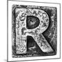 Metal Alloy Alphabet Letter R-donatas1205-Mounted Premium Giclee Print