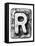 Metal Alloy Alphabet Letter R-donatas1205-Framed Stretched Canvas