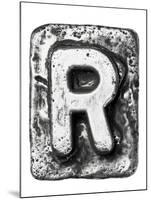 Metal Alloy Alphabet Letter R-donatas1205-Mounted Art Print