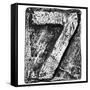 Metal Alloy Alphabet Number 7-donatas1205-Framed Stretched Canvas