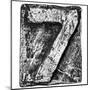Metal Alloy Alphabet Number 7-donatas1205-Mounted Art Print