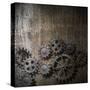 Metal Background With Rusty Gears And Cogs-Andrey_Kuzmin-Stretched Canvas