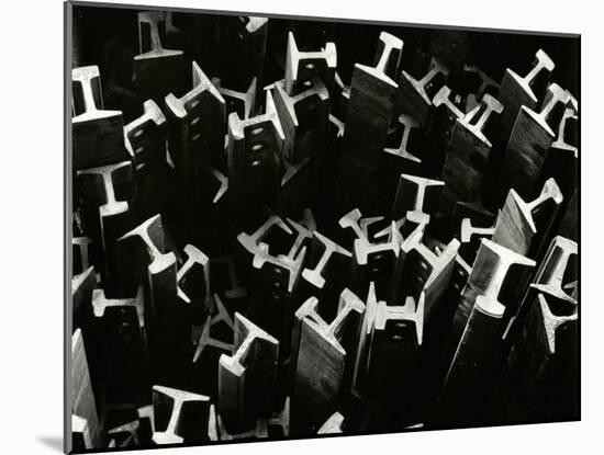 Metal Beams, Industrial, c. 1970-Brett Weston-Mounted Photographic Print