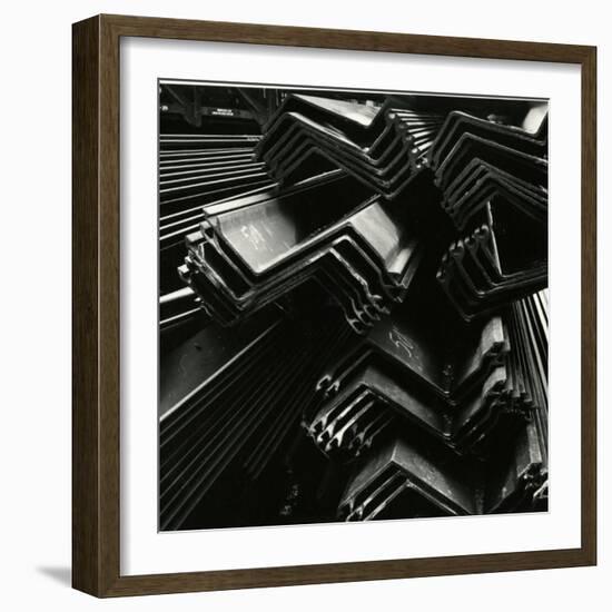 Metal Beams, Industrial, c. 1970-Brett Weston-Framed Photographic Print