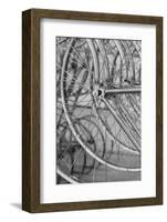 Metal bicycle wheels.-Cindy Miller Hopkins-Framed Photographic Print