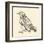 Metal Bird.-RYGER-Framed Art Print