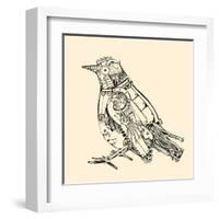 Metal Bird.-RYGER-Framed Art Print