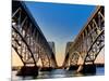 Metal bridges over a river, South Grand Island Bridge, Niagara River, New York State, USA-null-Mounted Photographic Print