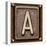 Metal Button Alphabet Letter A-donatas1205-Stretched Canvas