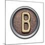 Metal Button Alphabet Letter-donatas1205-Mounted Premium Giclee Print