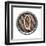 Metal Button Alphabet Letter-donatas1205-Framed Art Print