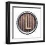 Metal Button Alphabet Letter-donatas1205-Framed Art Print