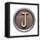 Metal Button Alphabet Letter-donatas1205-Framed Stretched Canvas