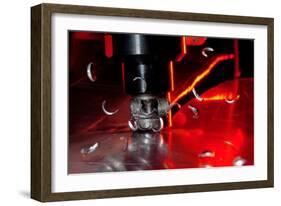 Metal Cutting Machine-Crown-Framed Photographic Print