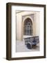 Metal filigree window and cart-Natalie Tepper-Framed Photo