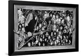 Metal (Heavy Metal Collage) Music Poster Print-null-Framed Poster