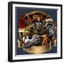 Metal Skin Fire-Fighter-FlyLand Designs-Framed Giclee Print