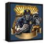 Metal Skin Police Officer-FlyLand Designs-Framed Stretched Canvas