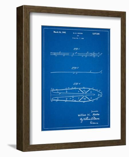 Metal Skis 1940 Patent-Cole Borders-Framed Art Print