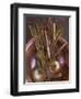 Metal spoons, Lijiang Market, Lijiang, Yunnan Province, China-Walter Bibikow-Framed Photographic Print