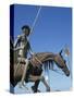 Metal Statue of Don Quixote on His Horse in Caradero, Cuba, West Indies, Caribbean, Central America-Richardson Rolf-Stretched Canvas