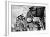 Metal Statue of Soldiers Budapest Hungary-null-Framed Photo