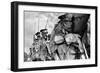 Metal Statue of Soldiers Budapest Hungary-null-Framed Photo