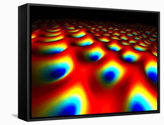 Metal Surface At the Quantum Level-Equinox Graphics-Framed Stretched Canvas
