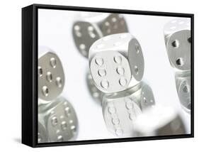 Metallic Dice-null-Framed Stretched Canvas