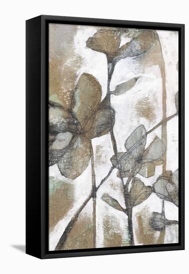 Metallic Garden I-Jennifer Goldberger-Framed Stretched Canvas