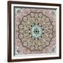 Metallic Pastel Oriental Pattern, Traditional Elements. Elegant Luxury Texture for Wallpapers, Adve-Kavun Halyna-Framed Art Print